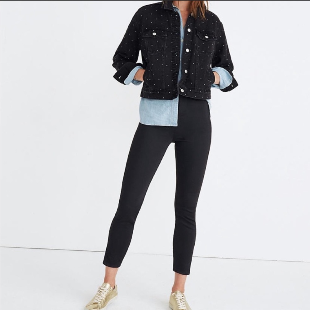 Madewell Fraser Slim Skinny Black Pant Size 25 NWT